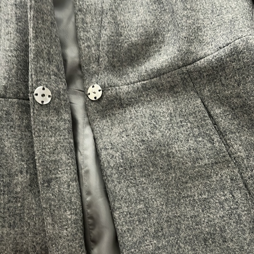 Zara - Gray Wool Coat - image 4
